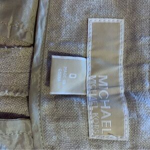 Michael Kors Gold Accent on Gray Fabric
